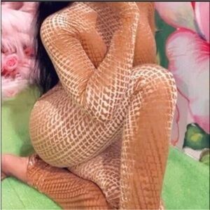 Skims velvet peach Bodysuit jumpsuit